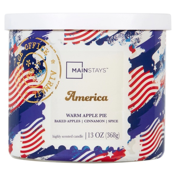 Mainstays Other - Mainstays America Warm Apple Pie Candle - Red, Blue, White